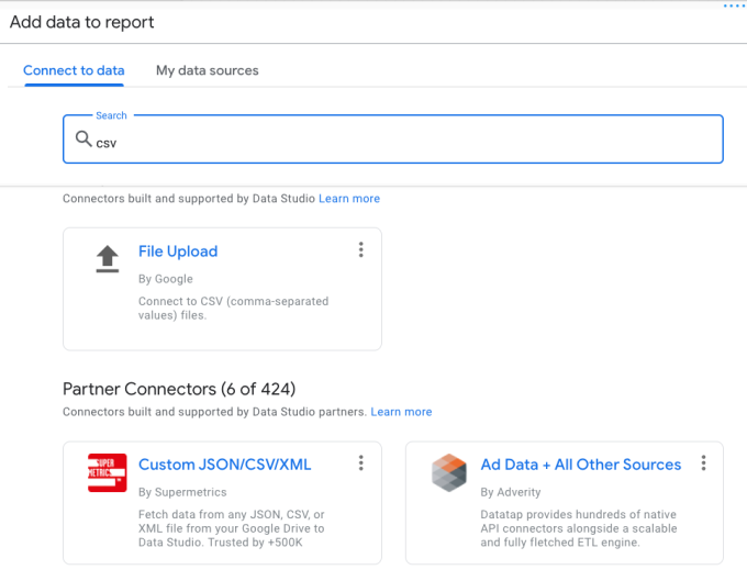 Cobalt API <> Google Data Studio CSV Import