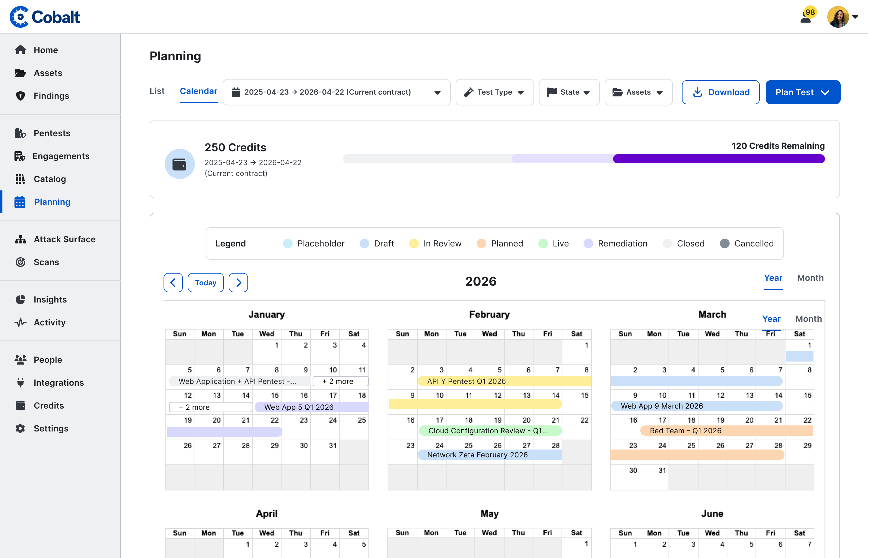 Calendar Planning