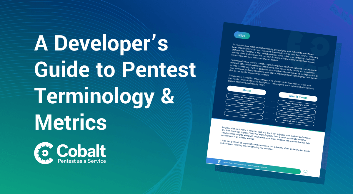 A Developer’s Guide to Pentest Terminology and Metrics