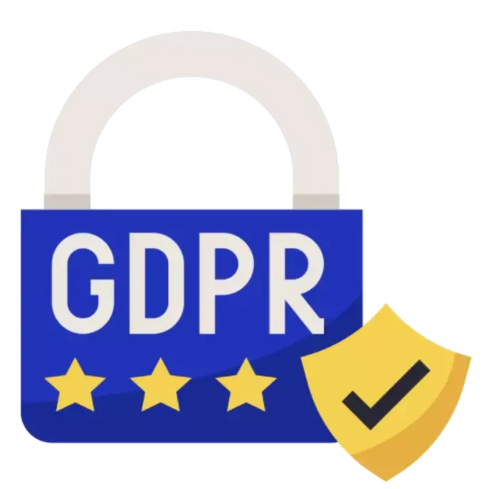 GDPR lock and star graphic