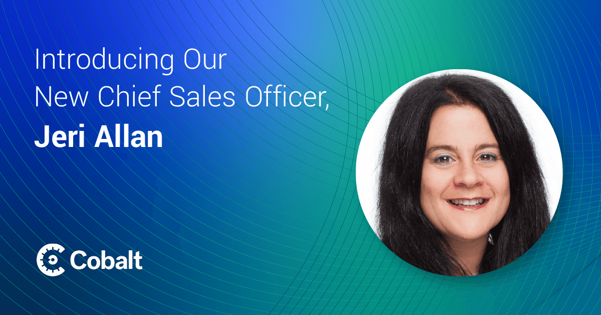 Jeri Allan joins Cobalt as Chief Sales Officer cover image