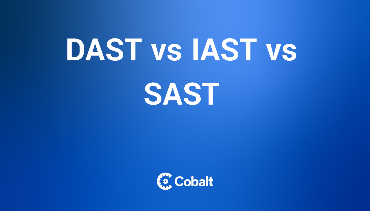 DAST vs IAST vs SAST cover image