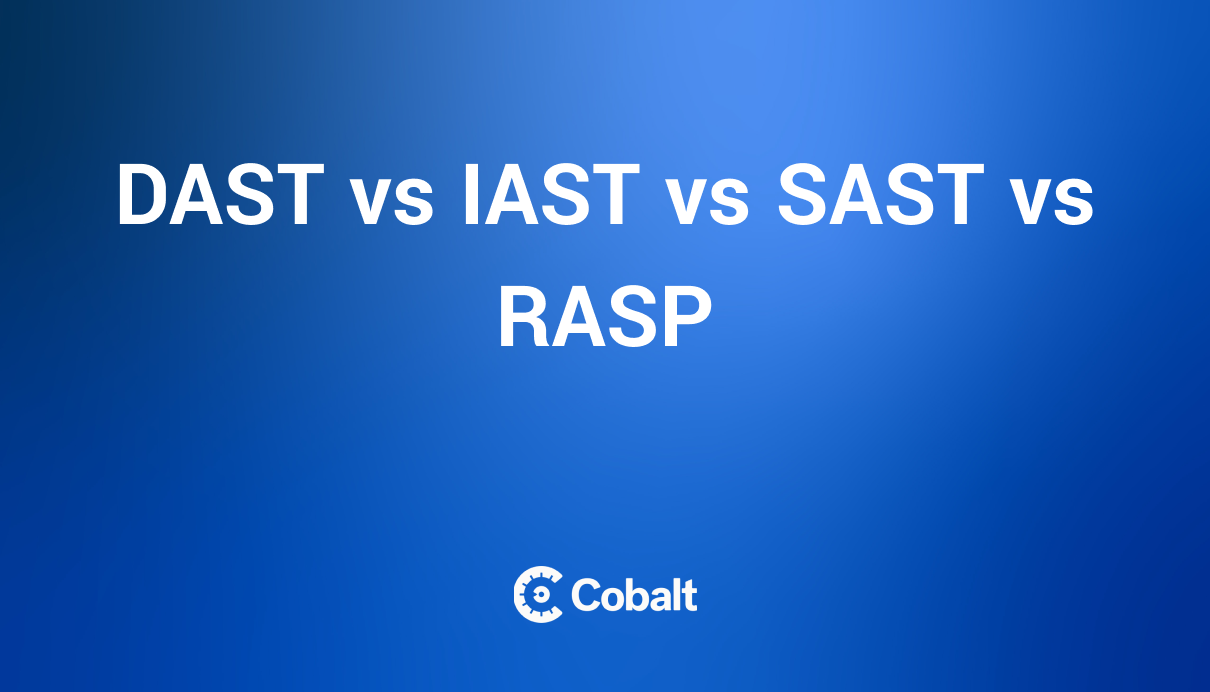 DAST vs IAST vs SAST cover image